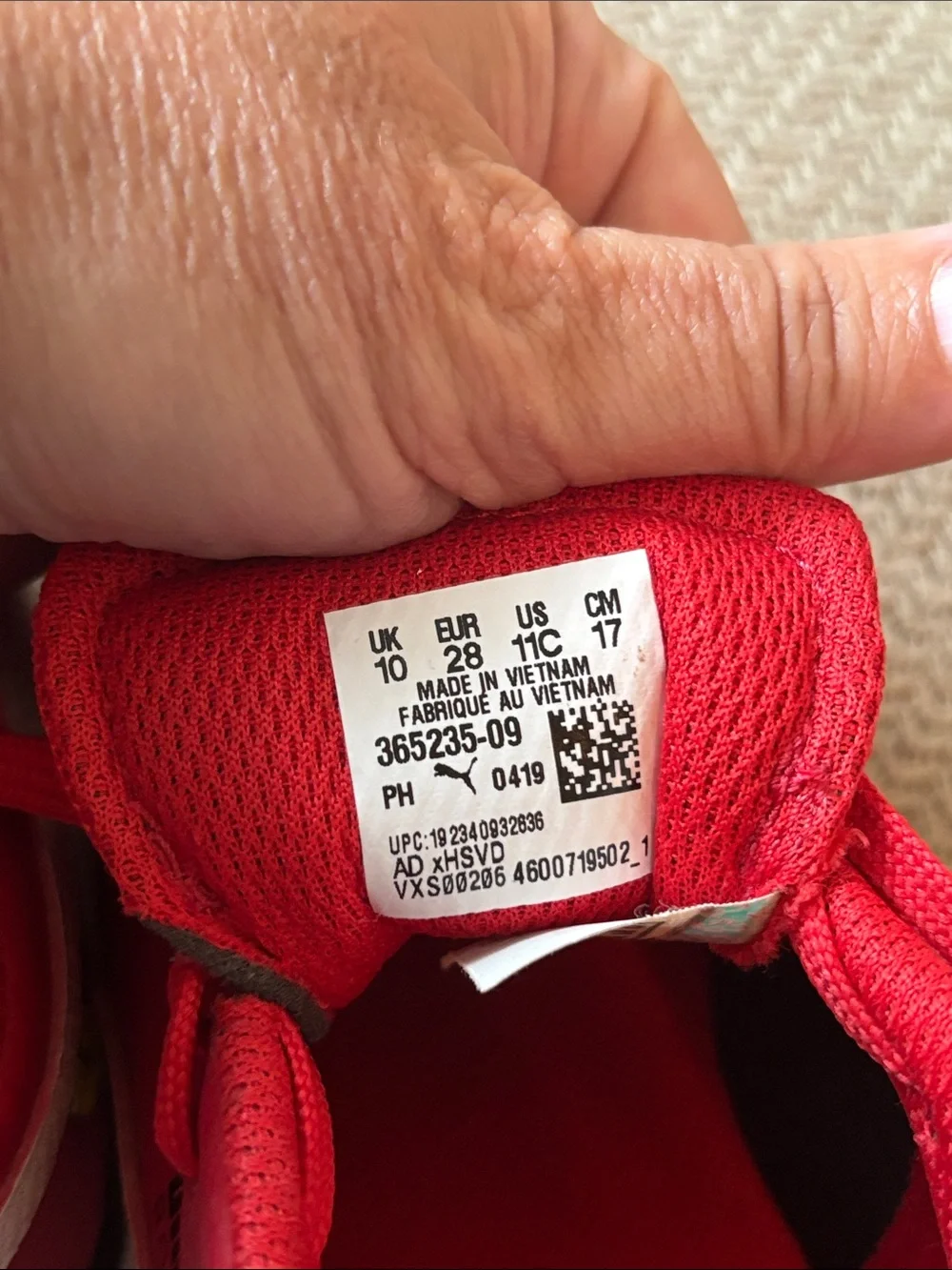 Puma Kids Roma Red & White Sneakers with Ferrari Shield